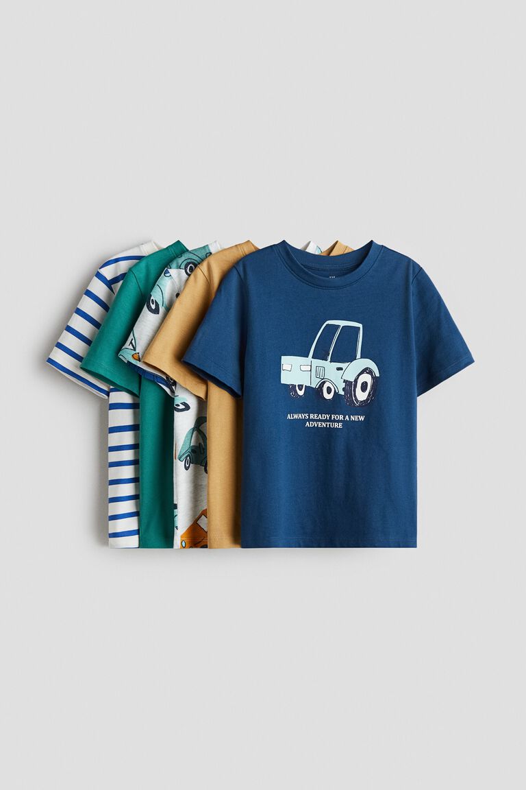 5-pack cotton T-shirts