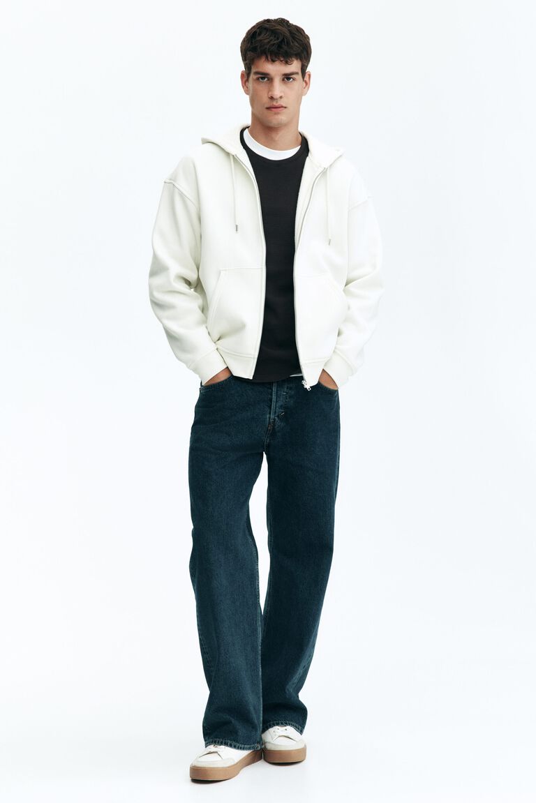 Loose  Fit Zip-through hoodie
