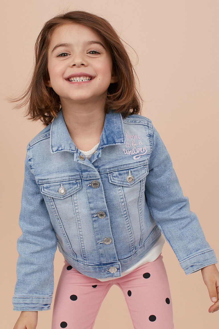 h&m unicorn denim jacket