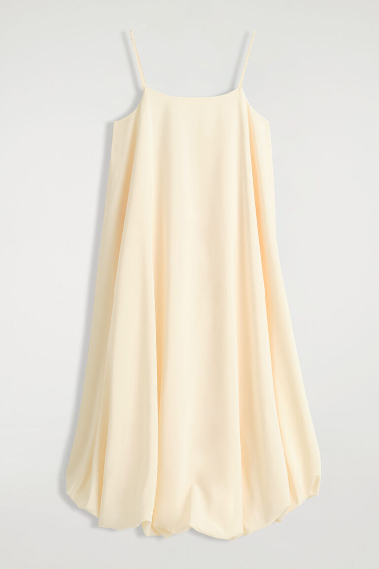 BUBBLE-HEM MINI DRESS