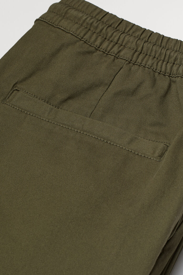 Cotton twill joggers