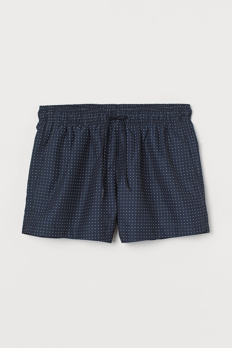 Patterned swim shorts