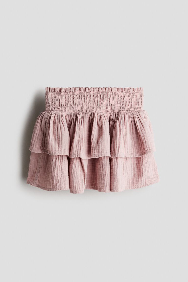 Tiered muslin skirt