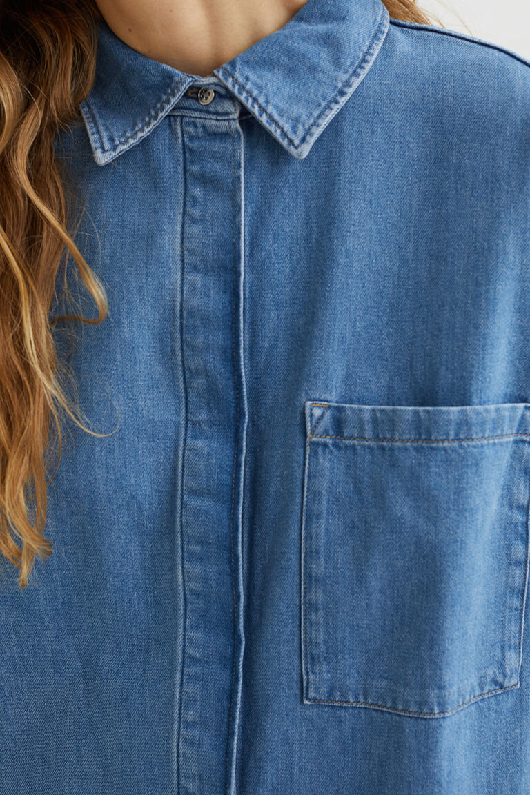 denim shirt dress