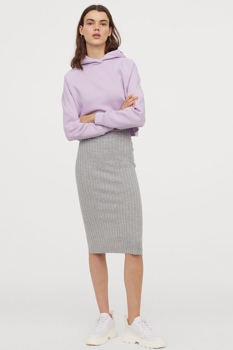 Ribknit skirt