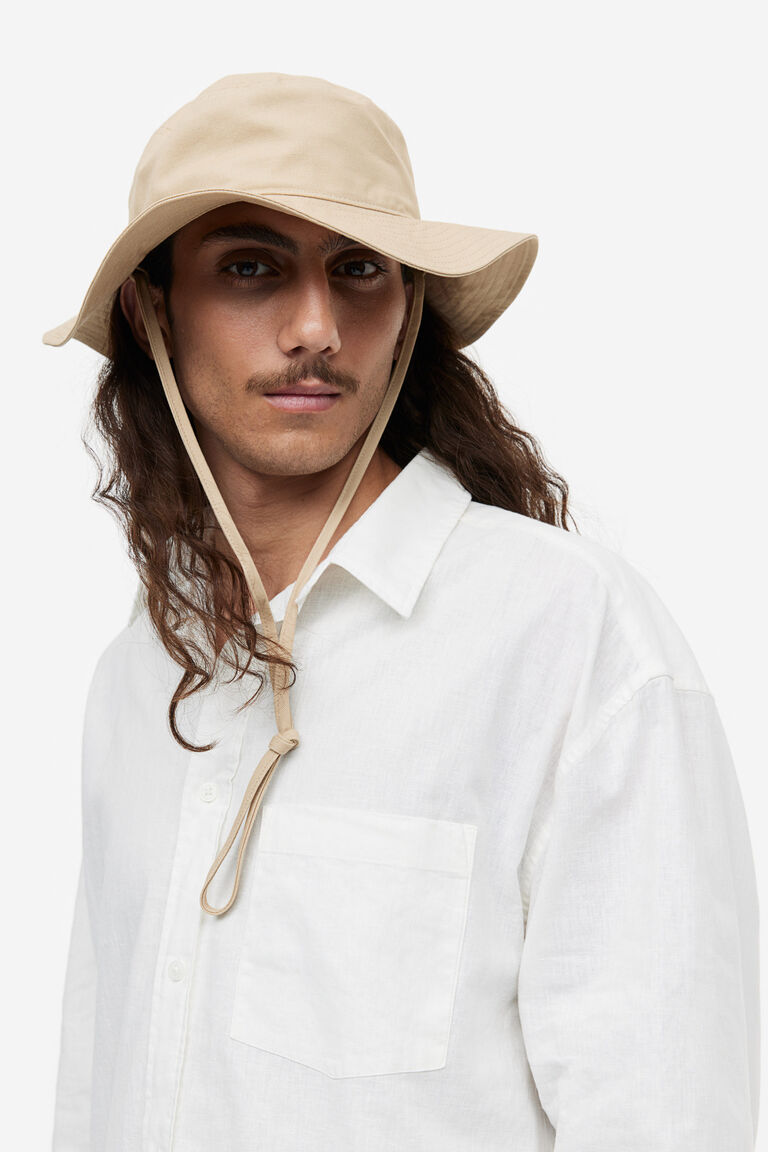 Tiedetail bucket hat