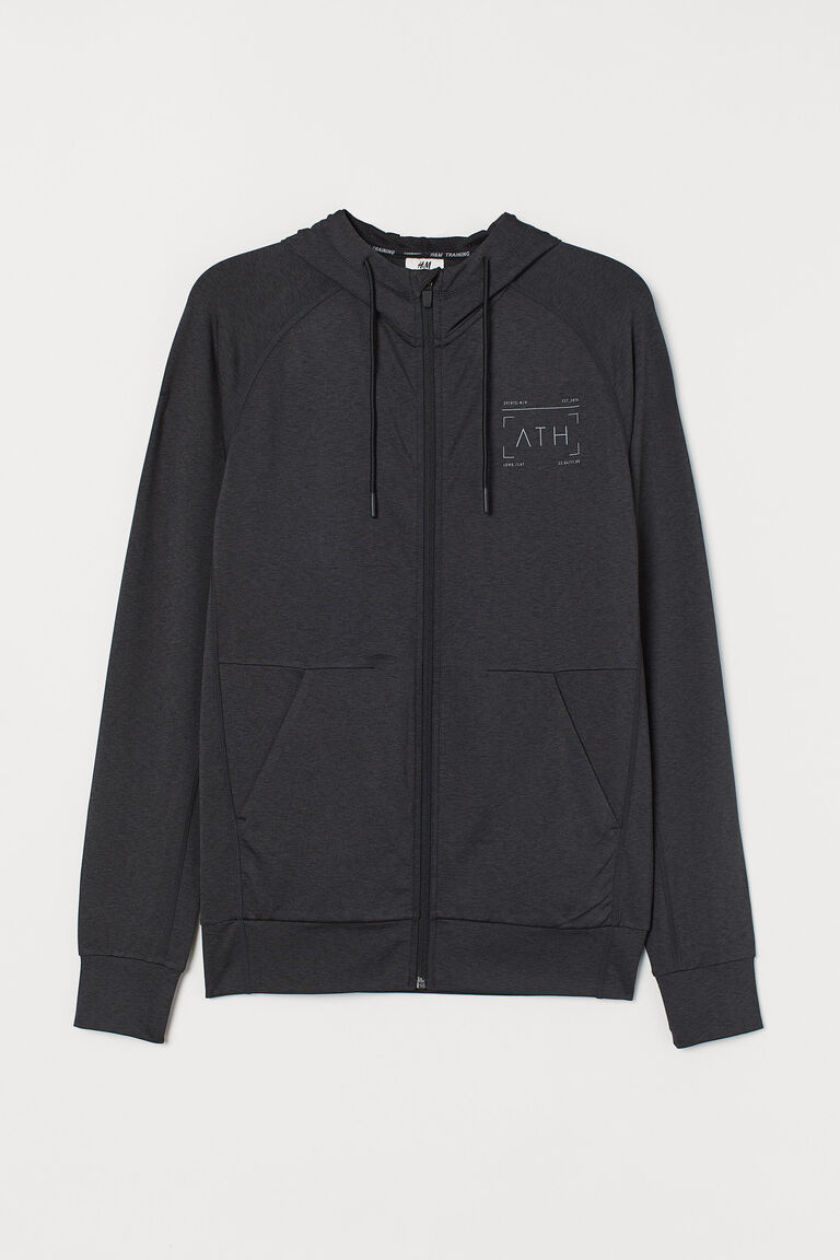 Hooded track jacket