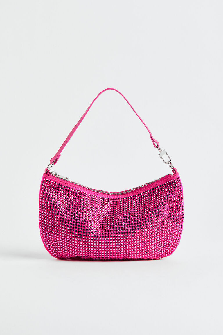 Rhinestoneembellished shoulder bag