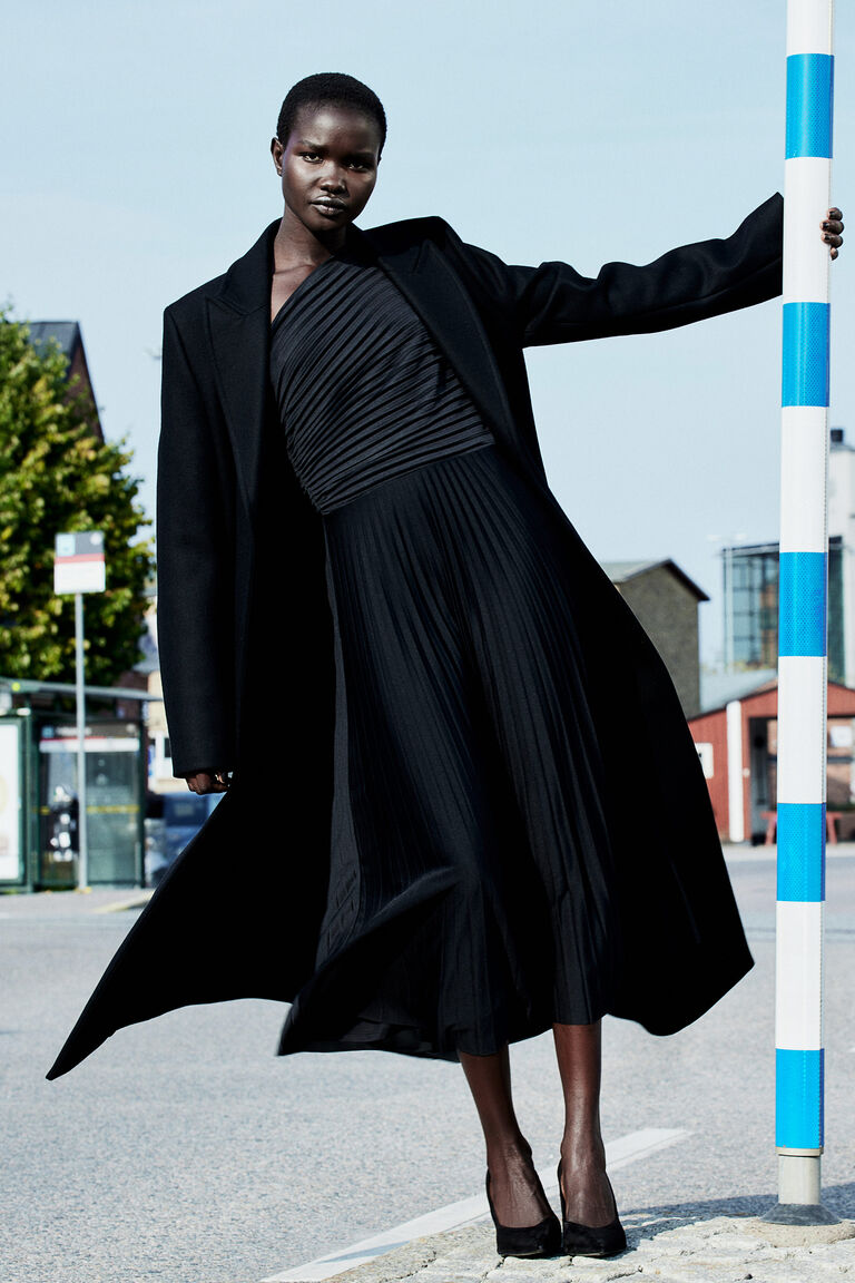 ワンピース andmary Chuchu pleats ribbon dress black ANDMARY】Chuchu pleats ribbon dress