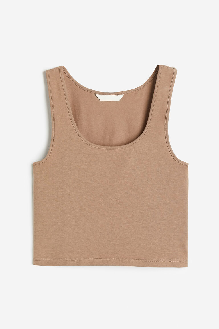 Cropped vest top