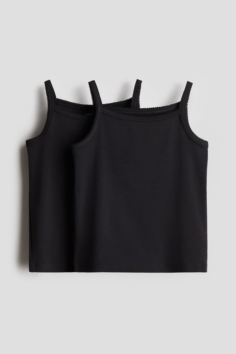 2-pack pima cotton strappy tops