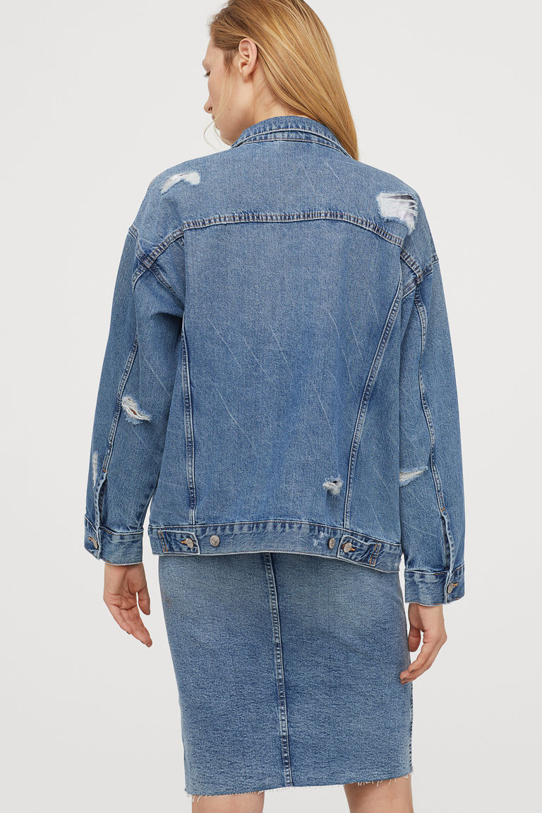 Oversized denim jacket