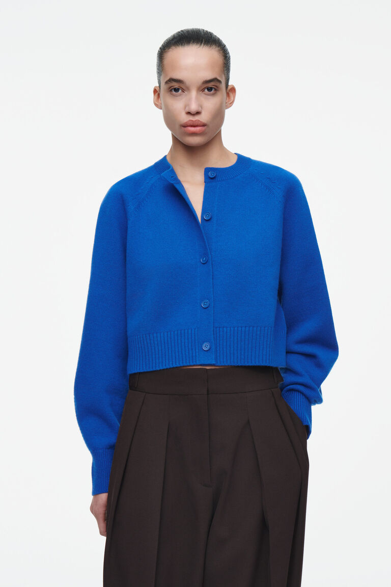 CROPPED WOOL CARDIGAN