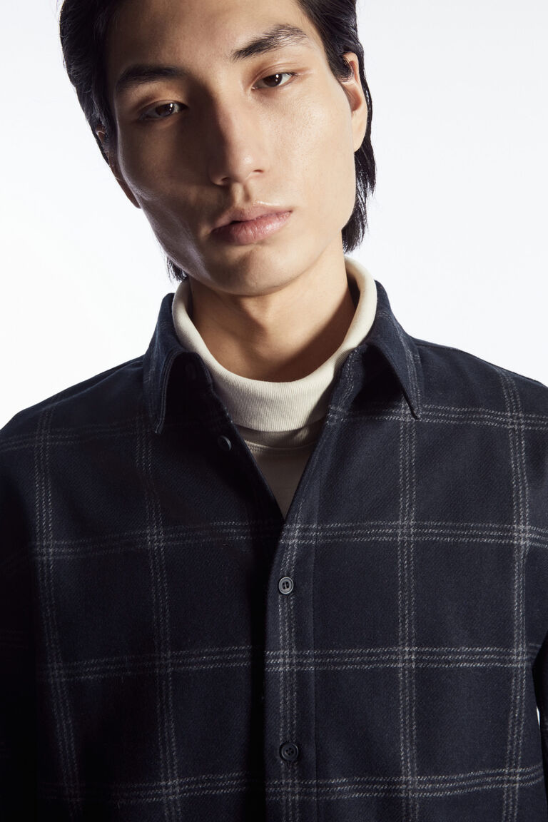 CHECKED WOOL SHIRT