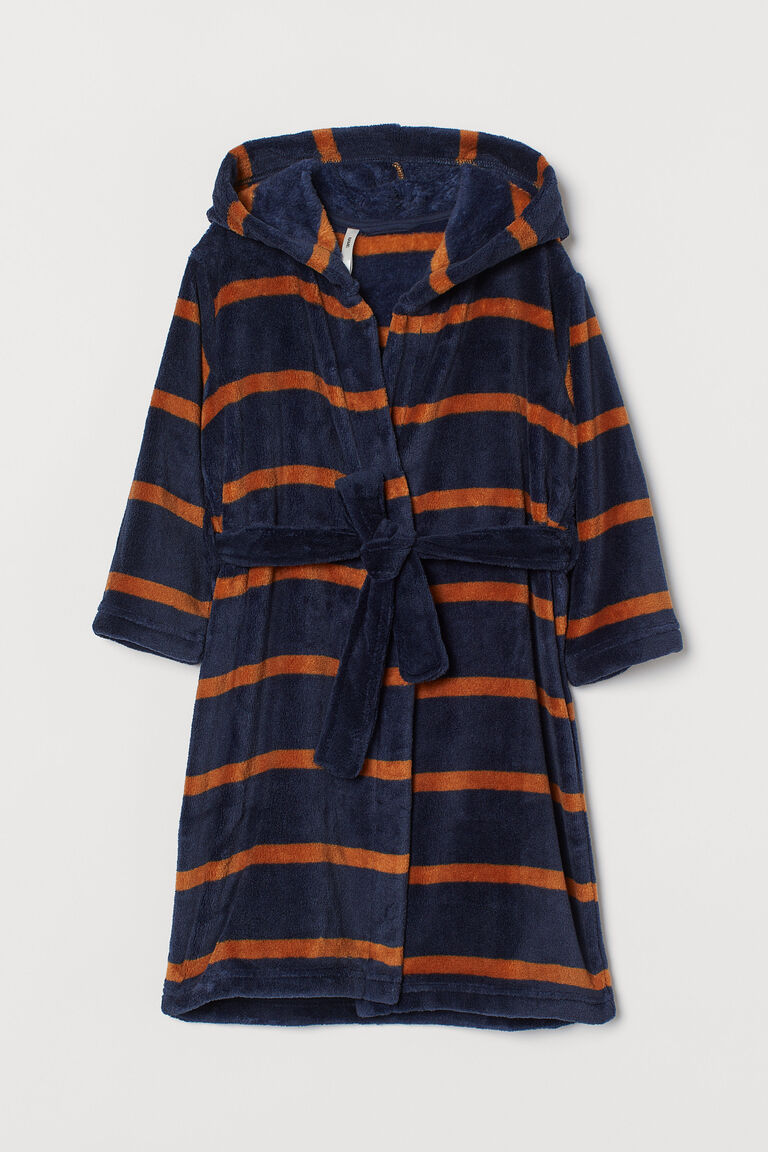 Fleece dressing gown