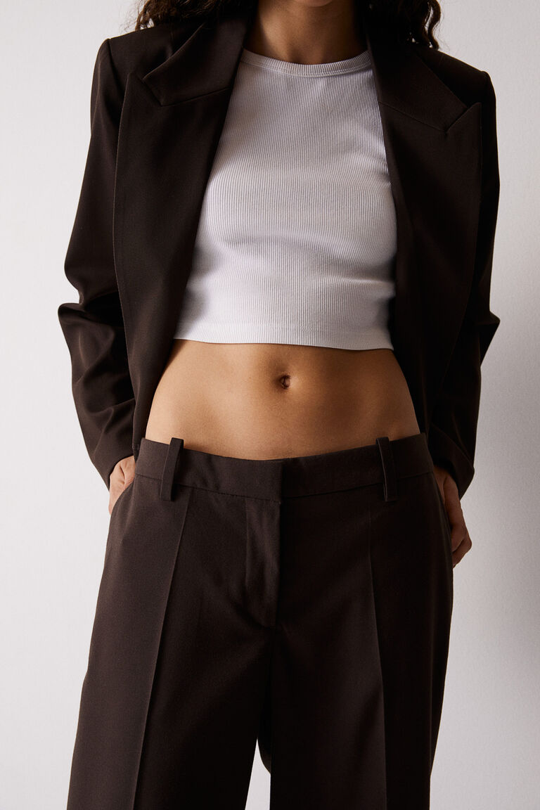 Tailored Trousers in Brown