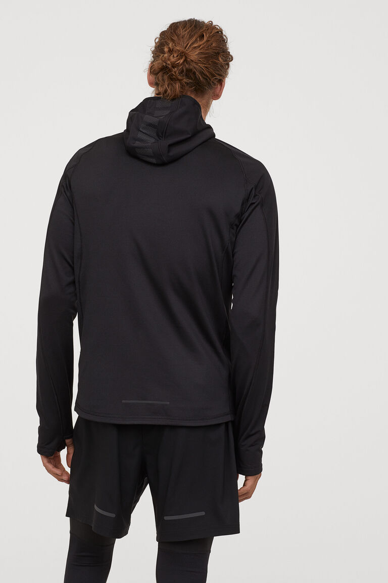 Hooded running jacket