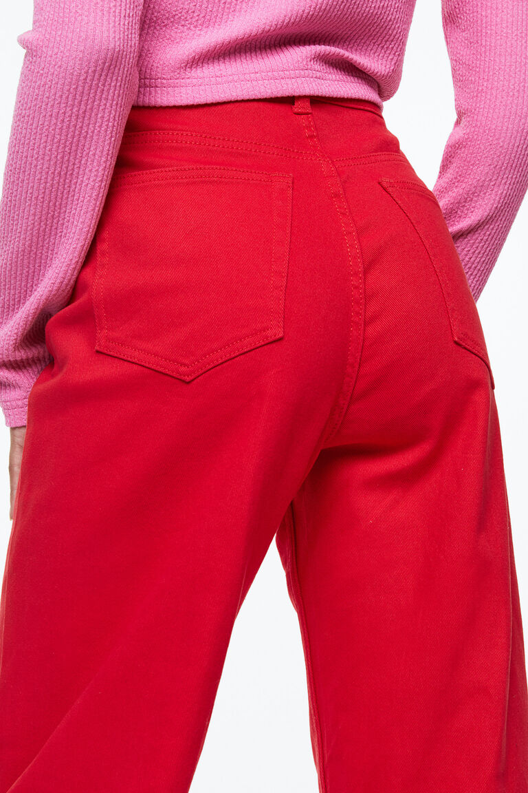 WIDE TWILL TROUSERS main image 0