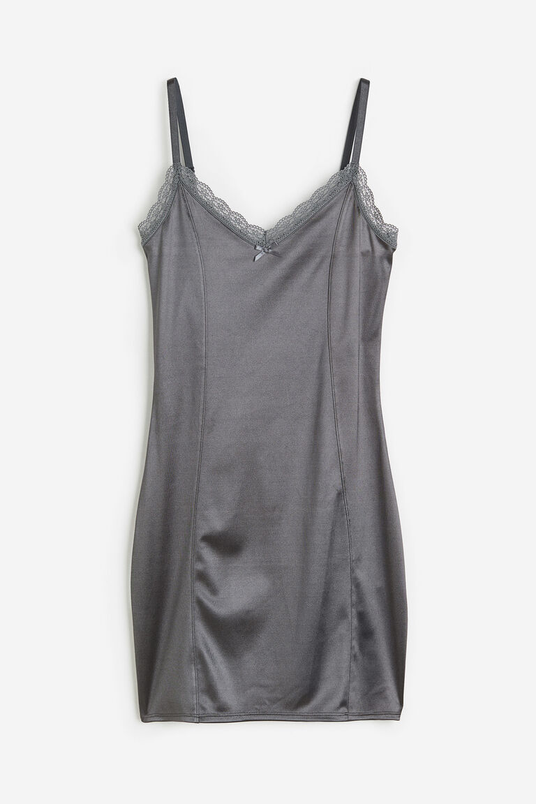 Lacetrimmed bodycon dress