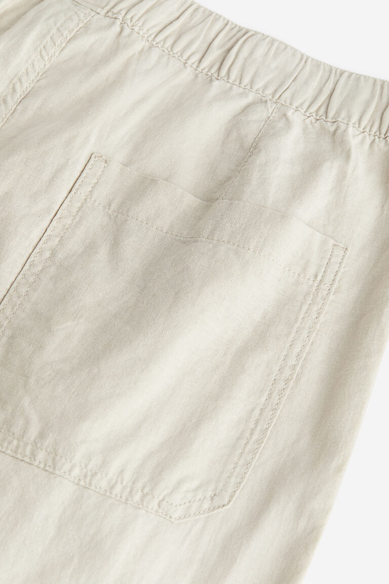Relaxed Fit Trousers in Plain Bronze Honey