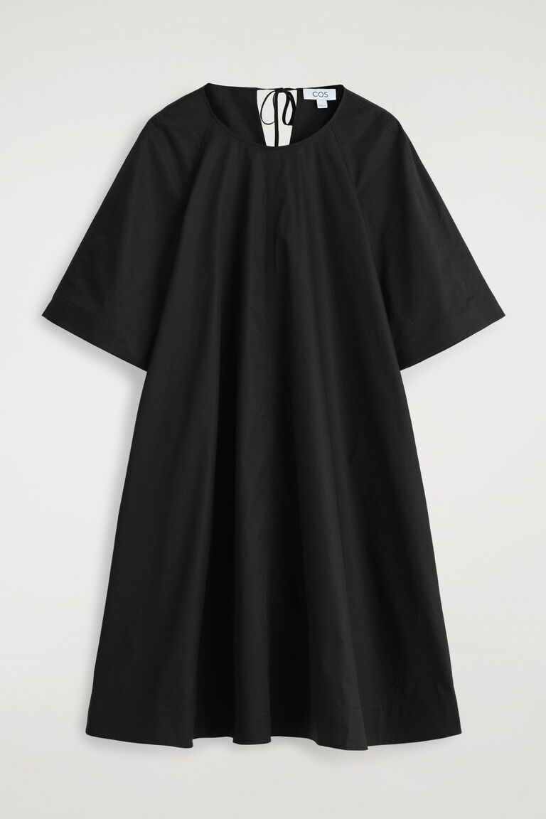 TIE-BACK A-LINE MINI DRESS
