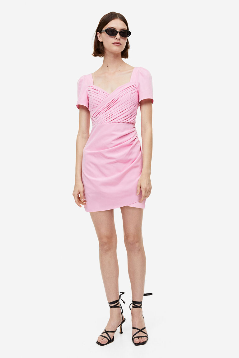 PKS - 1154 PUFF SLEEVES DRESS main image 1