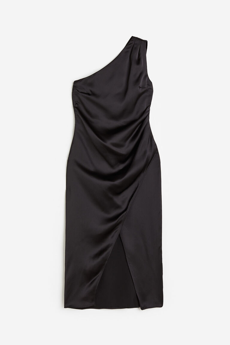 Sweet Satin One Shoulder Dress