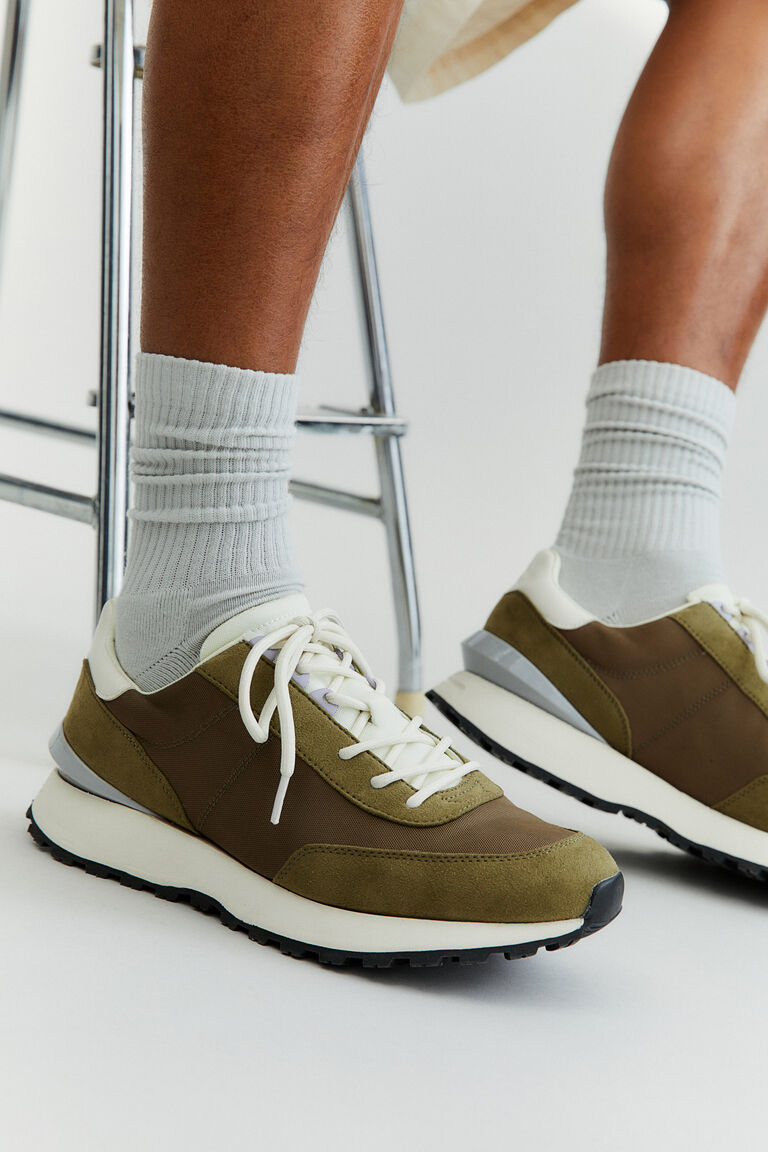 khaki green trainers ladies