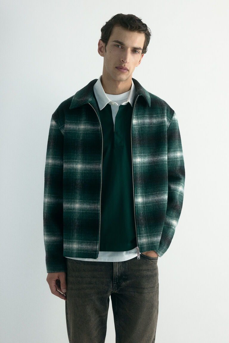 Regular Fit Wool-blend overshirt