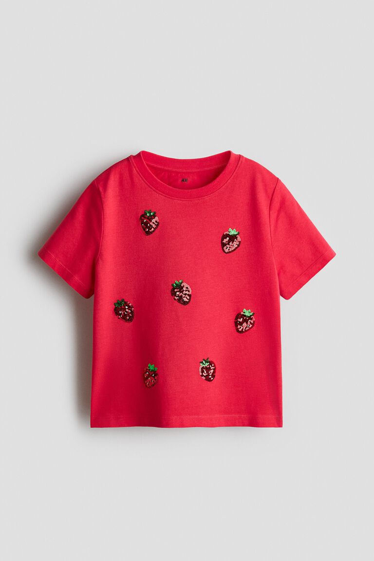 Motif-detail t-shirt
