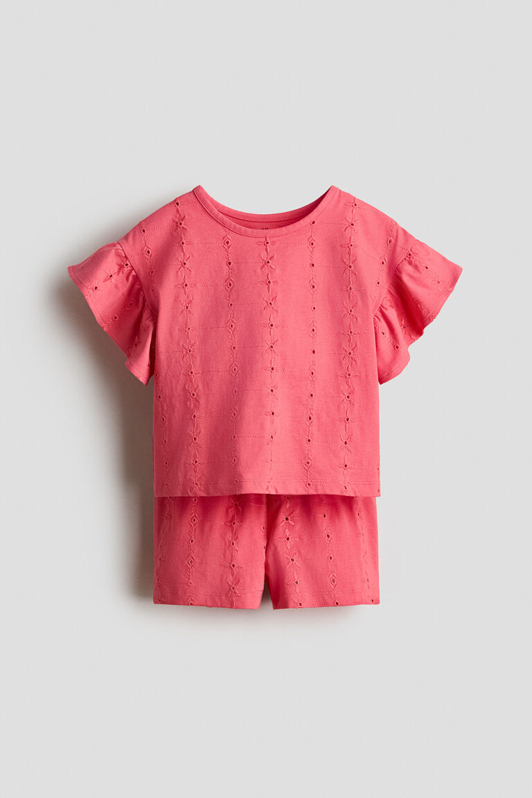 2-piece broderie anglaise set