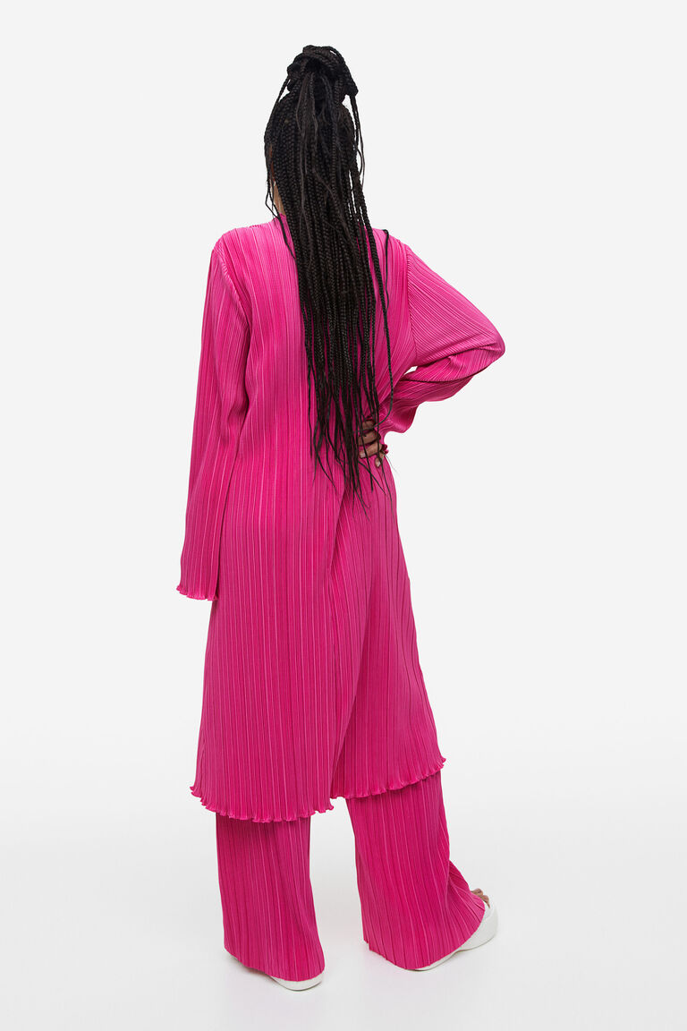 Pleated Chemise Dress