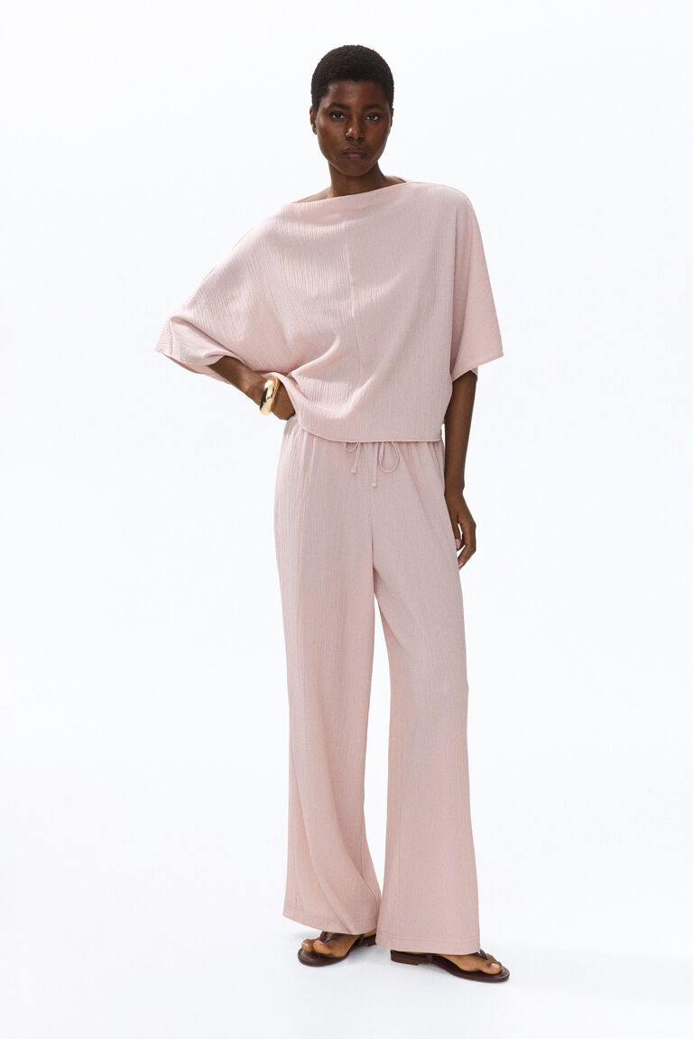 Wide pull-on trousers