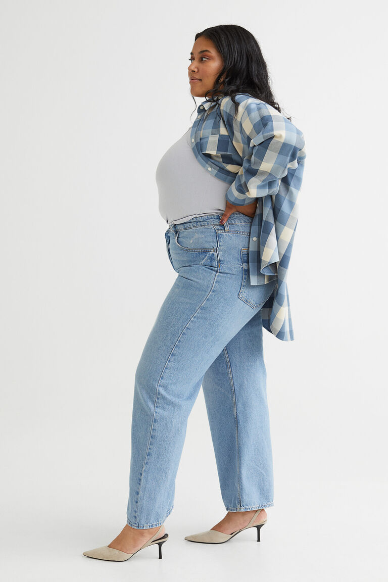 H&M+ Wide Low Jeans