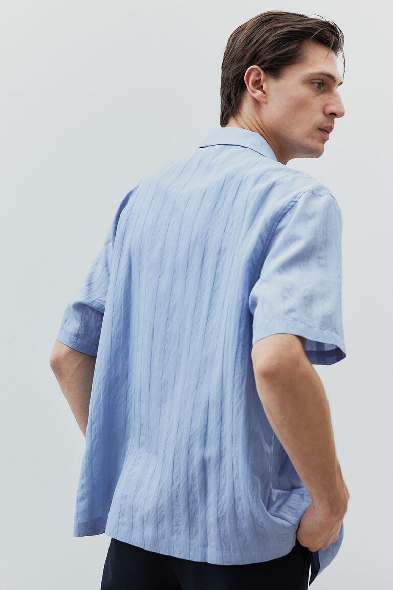 Green Textured Weave Shirt