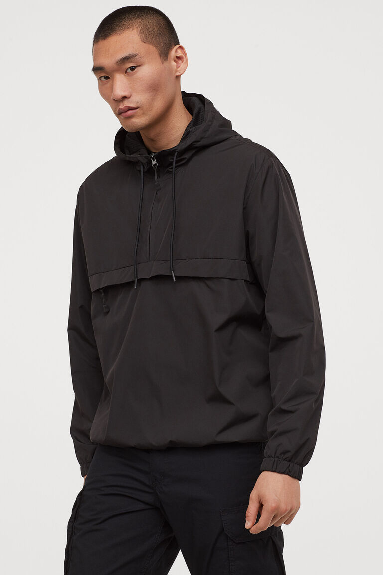 Hooded popover jacket