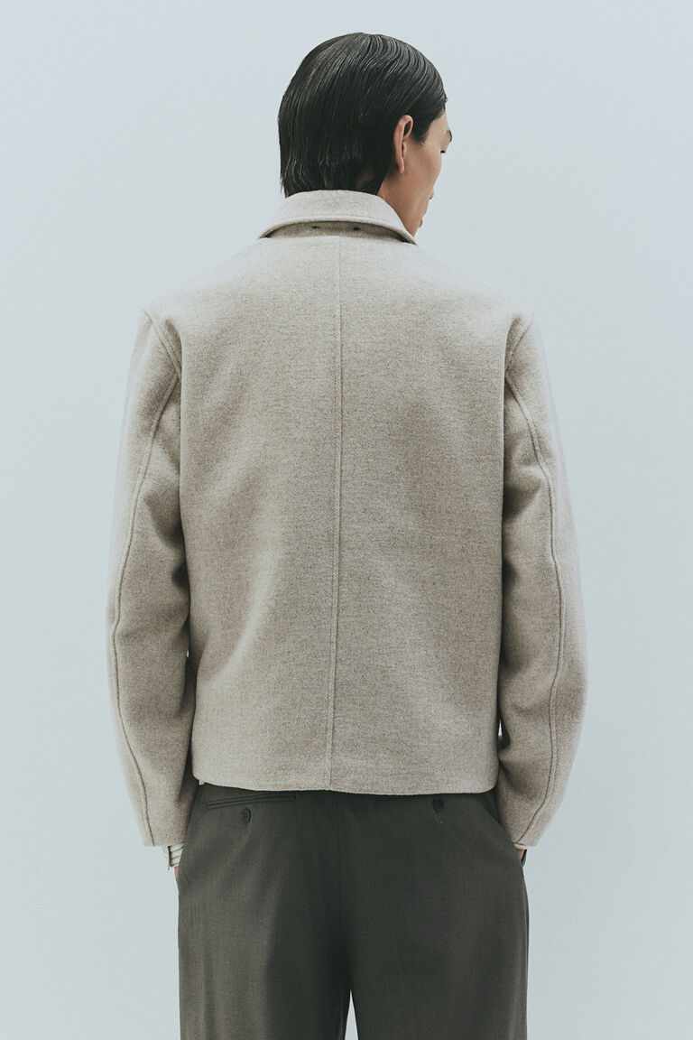 【sachat 】vallan Mix Shaggy Wool Jacket Handwoven Short Shaggy Wool Jacket: Oversized Carpathian