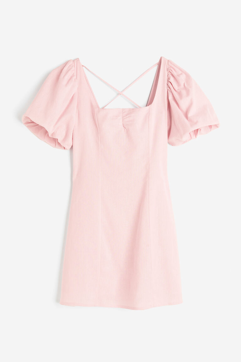 Puff Sleeves Dress - N116