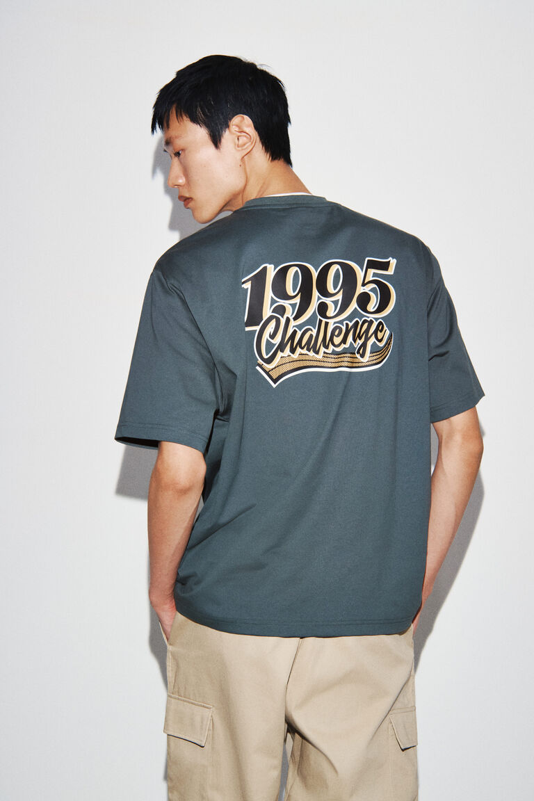 Printed cotton T-shirt