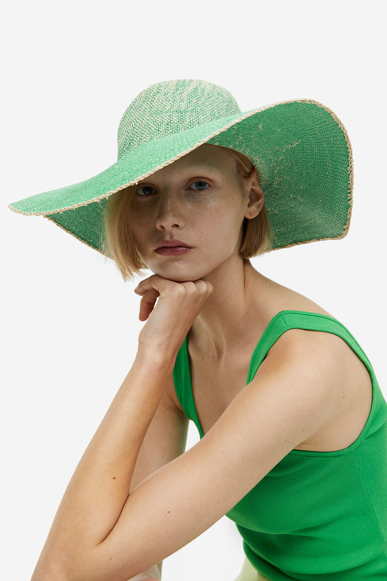 Wide Brim Straw Hat – Neutral