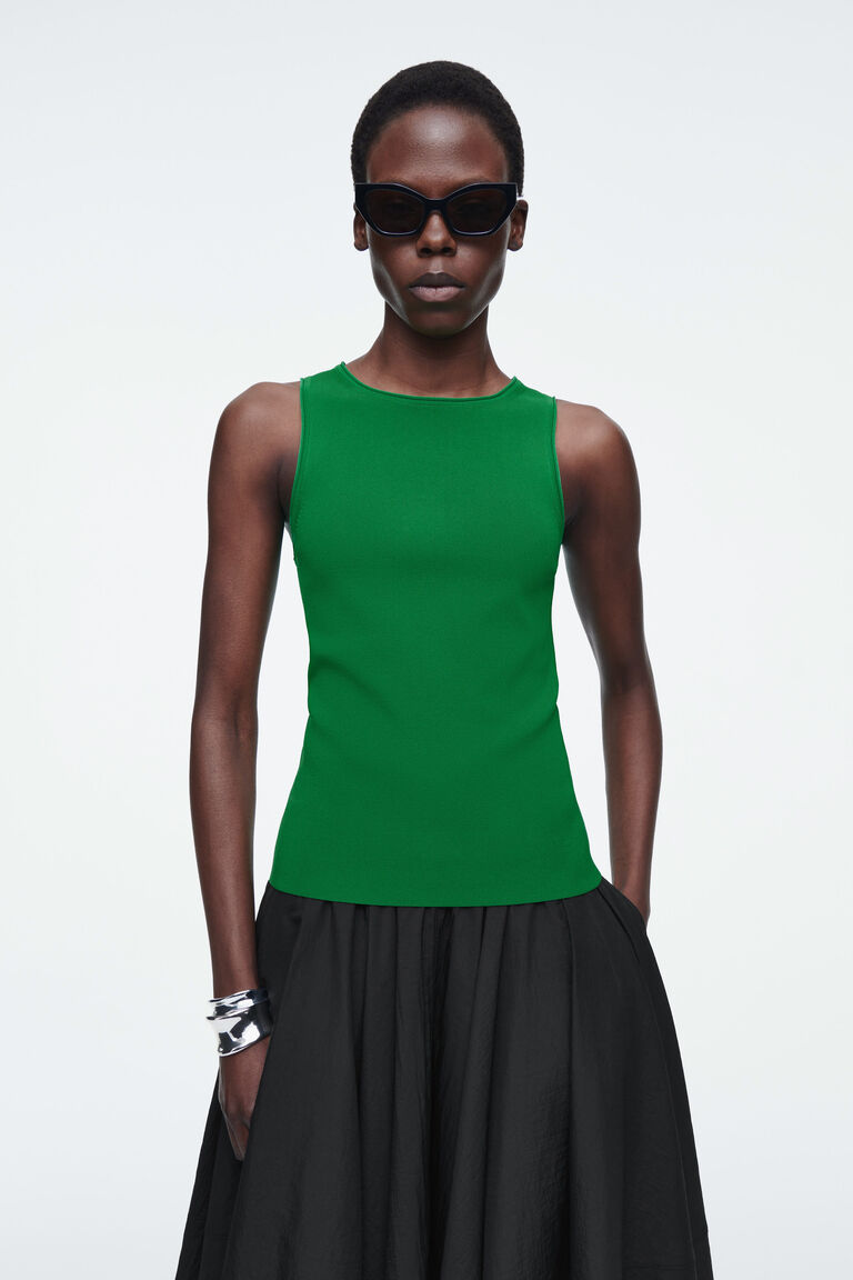 TUBULAR KNITTED TANK TOP