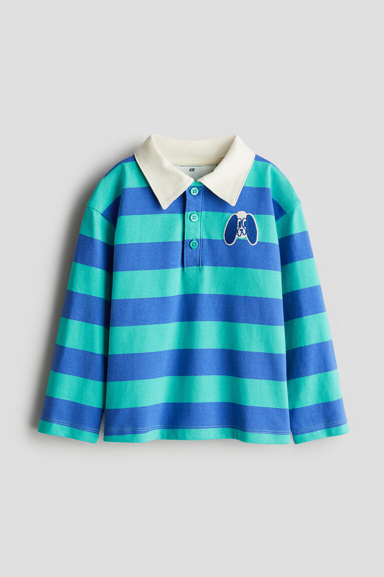 BLUE コットンRUGBY Tシャツ Cotton rugby shirt