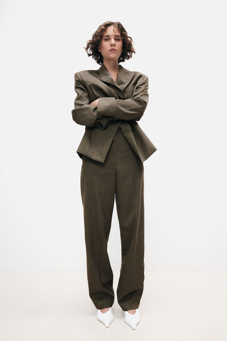 パンツ BIBLIOTHERK WOOL TAILORED TROUSERS Tailored wool trousers