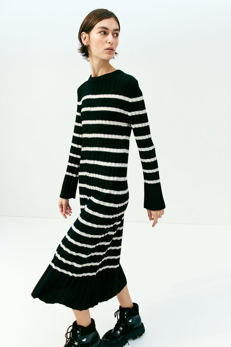 Ribknit dress