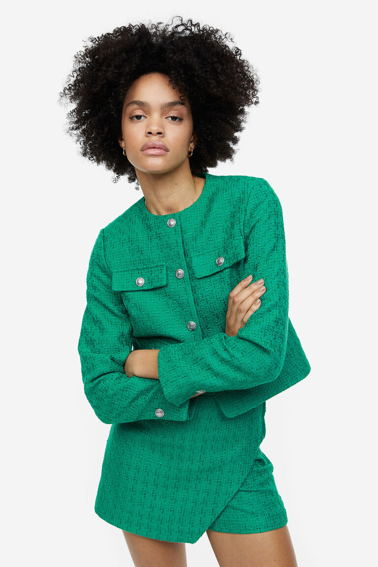 Texturedweave jacket