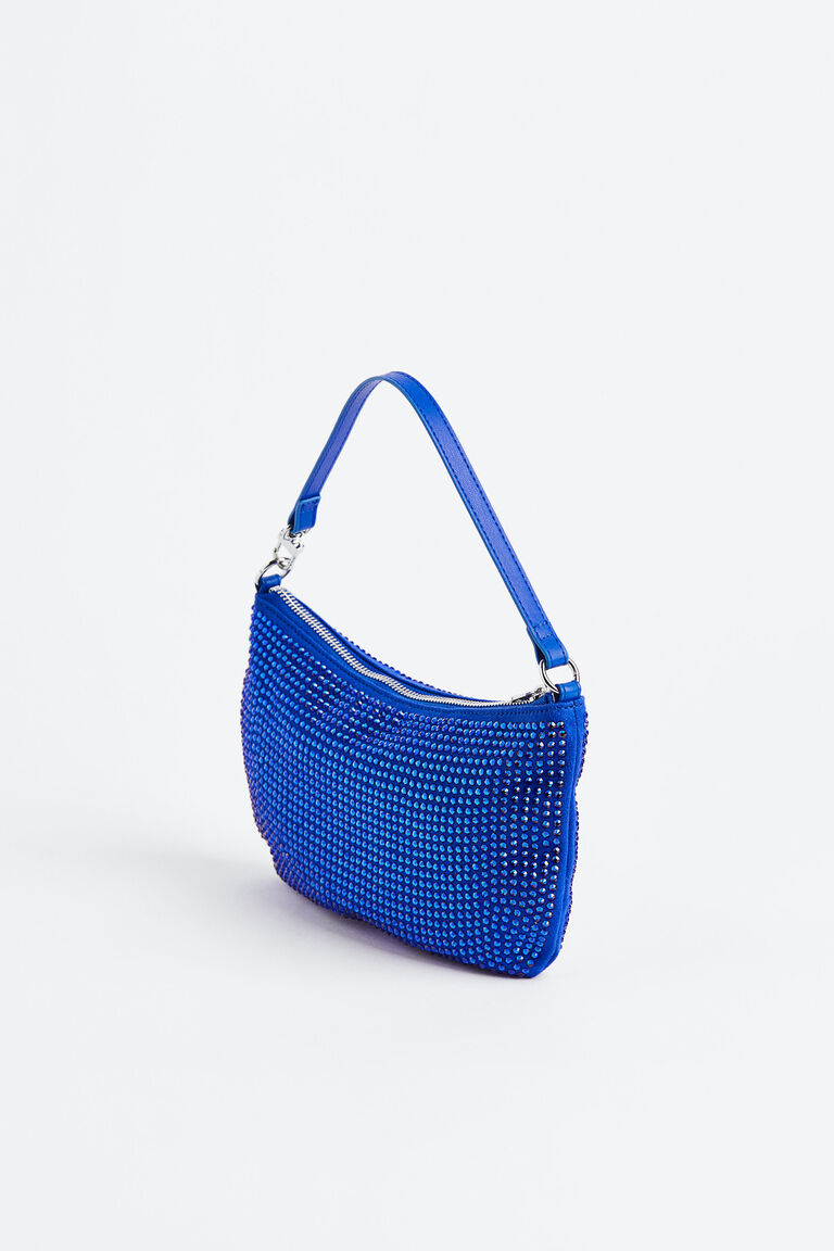 Rhinestone-embellished shoulder bag
