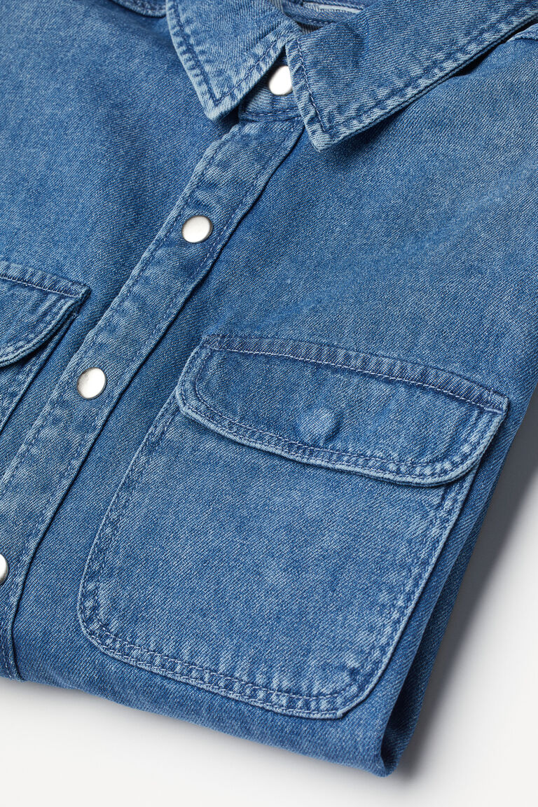 Denim shirt jacket