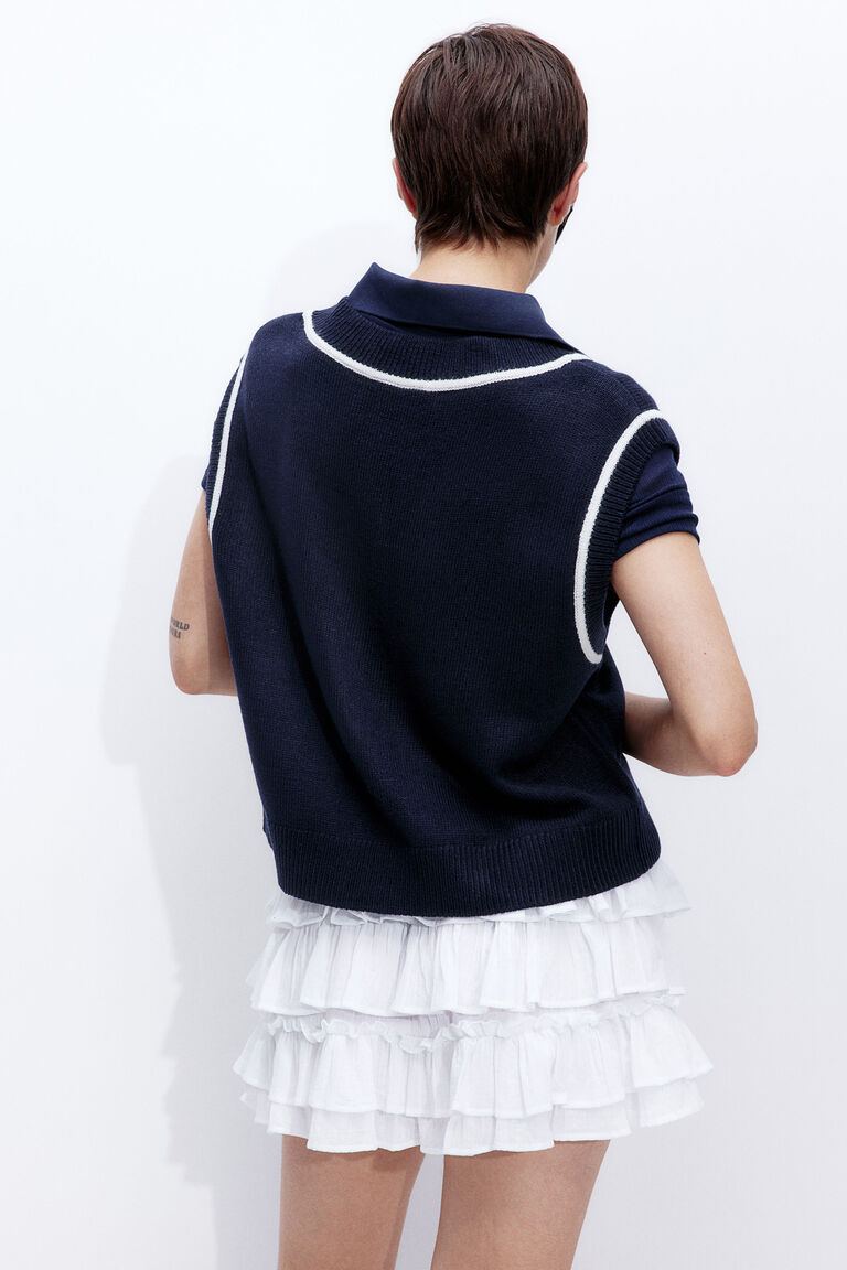 V-neck sweater vest