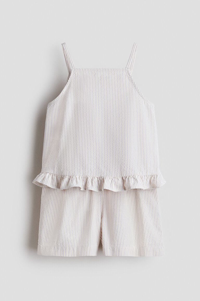 2-piece cotton seersucker set