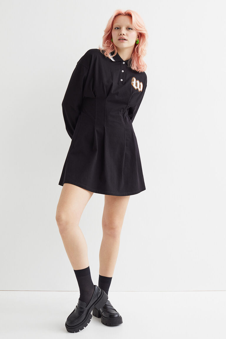 Cotton shirt dress
